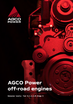 AGCO Power 57-338 kW off-road engine range